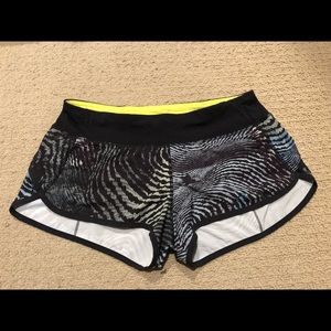 Lululemon seawheeze speed shorts.  size 8
